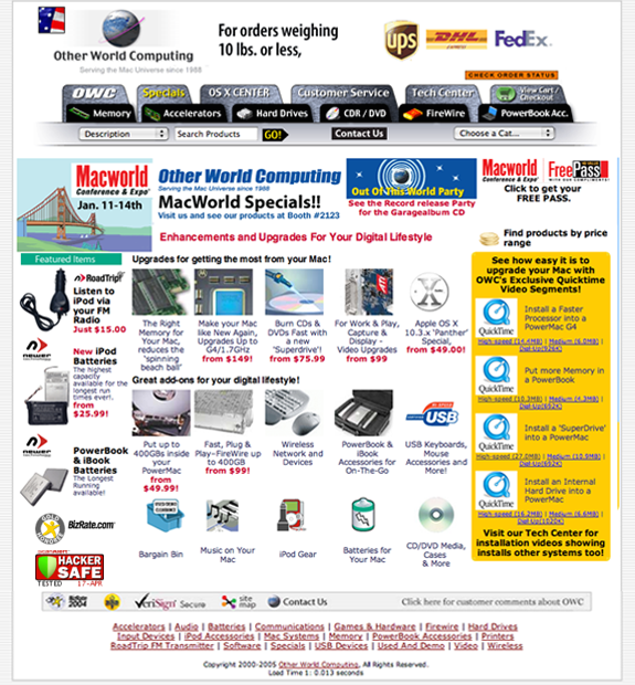 MacSales.com Home Page - Dec 2004 Dec 2004 MacWorld Home Page