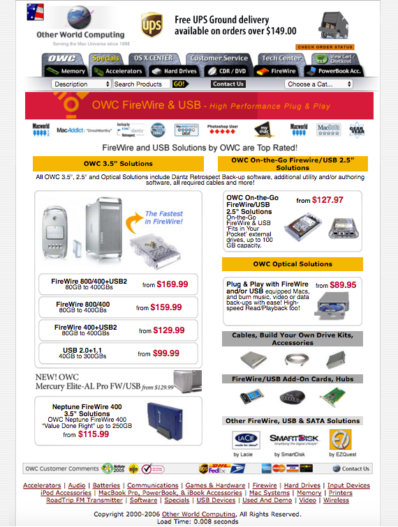 OWC Old Home Page